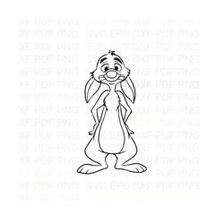 Rabbit_Winnie_the_Pooh Outline Svg Dxf Eps Pdf Png, Cricut, Cutting file, Vector, Clipart - Instant Download
