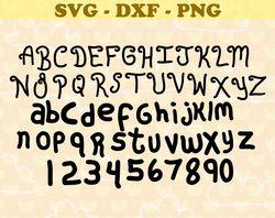 Alphabet And Number SVG, Bundles Rugrats SVG, PNG,DXF, PDF, JPG...