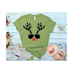 Reindeer Glasses red noise SVG, Christmas Svg, Christmas reindeer svg, Christmas boy shirt design, Boy Christmas svg, Cr