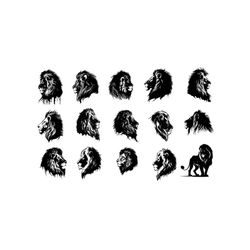 LION HEAD SVG, Lion Head Svg, Lion Clipart, Lion Head Svg Cut File For Cricut, Lion Face svg