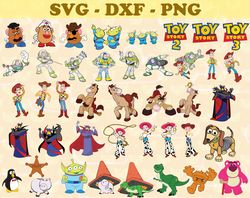 Toy Story Color SVG, Bundles Toy Story SVG, PNG,DXF, PDF, JPG...