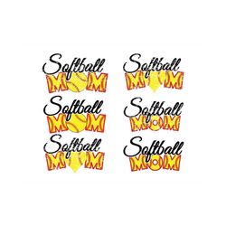 SOFTBALL MOM SVG, Softball Mom Clipart, Softball Mom cut files for Cricut, Mom life svg