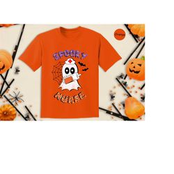 Spooky Nurse, Spooky Nurse tee, Funny Halloween Shirts, Spooky Vibes shirt, Gifts for Nurse, Cute Halloween shirt, Hallo