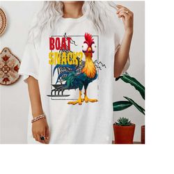 Disney Moana Hei Hei Boat Snack Graphic T-Shirt Shirt, Disney Family Matching Shirt, Walt Disney World Shirt, Disneyland