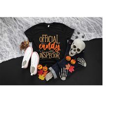 official candy inspector shirt, halloween shirt, halloween candy shirt, happy halloween tee, cute halloween t-shirt, hal