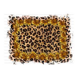 Leopard Tooled Leather Distressed Background Png Design, Background Png, Sunflower png, Cowhide Background Png, Instant