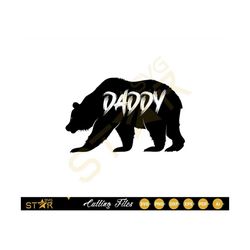 Daddy Bear Svg, Digital Download, SVG, Cricut SVG, Cameo Silhouette