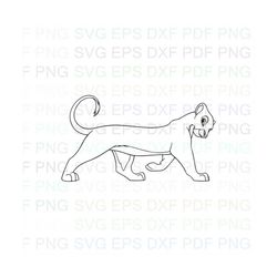Nala_The_Lion_King_6 Outline Svg Dxf Eps Pdf Png, Cricut, Cutting file, Vector, Clipart - Instant Download