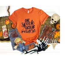 One Spook Tacular Nurse Shirt, Halloween Shirt, Halloween Gifts, Spooky Shirt, Halloween nurse Shirt, Gift for Nurse, Cu