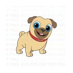 Rolly_smiley_Puppy_Dog_Pals Svg Dxf Eps Pdf Png, Cricut, Cutting file, Vector, Clipart - Instant Download
