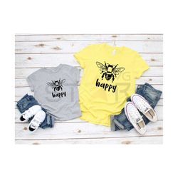 Bee Happy SVG, Be Happy svg, Positivity svg, Cute Svg, Joyful Svg, Happy Svg, Digital Download, Cricut SVG, Cameo Silhou