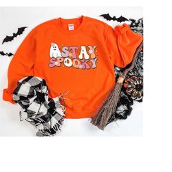 Stay Spooky Shirt, Spooky Halloween Shirt, Cool Halloween Shirt for Party, Cute Halloween Shirt, Dog Lover Tshirt, Spook