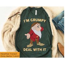 Grumpy Dwarf Funny I'm Grumpy Deal With It Shirt, Disney Family Matching Shirt, Walt Disney World Shirt, Disneyland Trip
