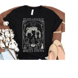 Disney Hocus Pocus Just A Bunch Of Hocus Pocus Tarot Card T-Shirt, Sanderson Sisters, Disneyland Halloween Matching Shir