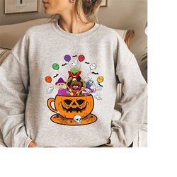 Disney Halloween The Muppets Pumpkin Teacup Shirt, Scary Mickey Balloon Shirt, Disneyland Family Matching Shirts, Hallow