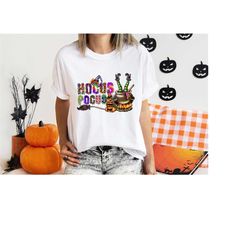 Hocus Pocus Shirt, Halloween Spooky Witch Shirt, Cool Halloween Shirt for Halloween Party, Cute Shirt for Halloween, Tri