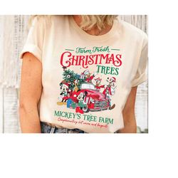 Disney Mickey and Friends Mickey's Tree Farm Christmas Shirt, Mickey's Very Merry Christmas Matching Shirt,Disneyland Tr