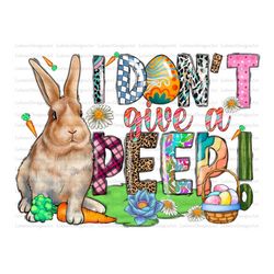 I Don't Give a Peeps PNG, Funny Easter PNG, Easter Design, Retro Easter Bunny Png, Funny Rabbit Png, Happy Easter Png, E
