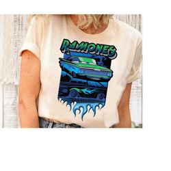 Disney Pixar Cars Ramones Big Flames T-Shirt, Cars Land Shirt Disney Family Matching Shirt, Walt Disney World Shirt, Dis