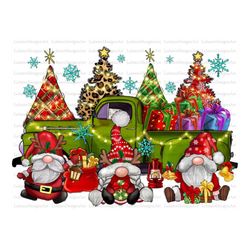 christmas truck png sublimation design, christmas gnomes png, christmas truck png, christmas gift png, christmas tree pn