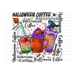 Halloween Coffee Drink Png,Halloween Sublimation Designs,Orange Pumpkin Latte png,Halloween Sublimation Png,Halloween Dr