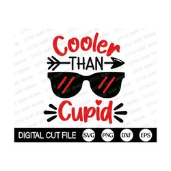 Boy Valentine's Day Svg, Cooler than Cupid SVG, Hearts, Love Png, Xoxo, Boy Valentines cut file, Kids Valentine Shirt, S