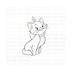 Marie22 Outline Svg Dxf Eps Pdf Png, Cricut, Cutting file, Vector, Clipart - Instant Download