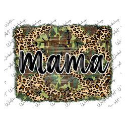 Mama Camo Png, Mama Clipart Png, Mama Sublimation, Mama Camouflage Leopard Background PNG, Camo Frame png, Mom Digital D