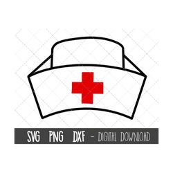 nurse hat svg, nursing svg, nurse svg, nurse clip art, nursing clipart, hat cut file, nurse hat cross cricut silhouette