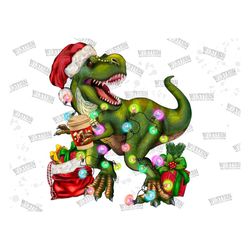 Christmas T Rex Png, Merry Christmas Png, Christmas T-Rex Png, Christmas T-Rex Dinosaur Png, T -Rex Png, Sublimation Des
