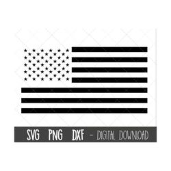 American flag svg, USA flag svg, USA flag black and white png, 4th of july svg, american flag cut file, patriotic cricut