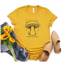 Mushroom Shirt, Magic Mushroom Shirt, Botanical Shirt, hippie shirt, plant shirt, nature shirt, vintage plant shirt, bot
