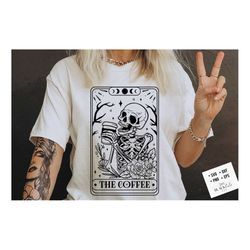 The Coffee Tarot Card SVG, Coffee tarot svg, Coffee tarot card svg, Coffee skull svg, Coffee svg, Coffee lover svg, Coff