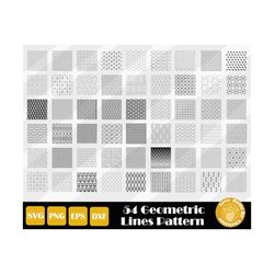 54 geometric seamless patterns svg, geometric pattern svg, tile pattern svg, geometric shape svg, geometric clipart, ins