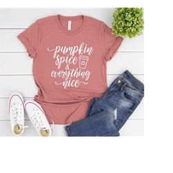 Pumpkin Spice and Everything Nice, Cute Fall Shirts, Hocus Pocus, Halloween Gift, Trick or Treat, Matching Family, Hippi