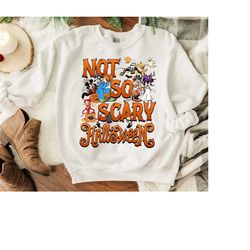 Disney Mickey and Friends Halloween Pumpkin Shirt, Mickey's Not So Scary Party 2023, Disneyland Matching Shirts, Disney