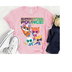 Disney Junior SuperKitties Pounce! Full Team T-Shirt,Disney Junior Music Shirt, Disneyland Shirt, Disneyworld Shirt, Dis