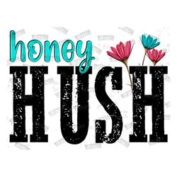 Honey Hush, Country, Western png, Cowboy png, Cowgirl png, Cowboy Hat png, Bee Design png, Honey png, Leopard png, Subli