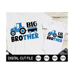 Big Bro Svg, Lil Bro Svg, Kids Shirt Design, Tractor, Newborn Baby Boy, big brother, Little Brother Svg, Baby Shower, Sv