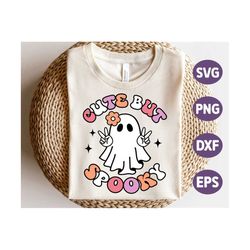 Cute but Spooky SVG, Halloween Svg, Spooky Svg Files, Cute but Spooky Png, Girl Halloween Retro Shirt Svg, Png, Svg File