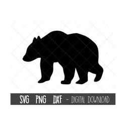 bear svg, bear clipart, bear silhouette svg, bear outline svg, bear png, mama bear svg, animal svg, bear cricut silhouet