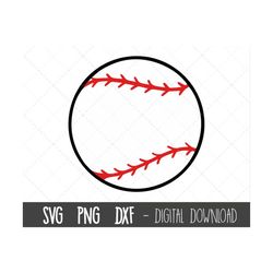 Baseball SVG, baseball clipart, baseball cut file, baseball stitches svg, sports svg, baseball png, ball cricut silhouet