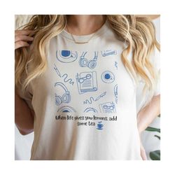 tea t-shirt design, tea lover gift, positive quote svg, png, pdf, positive affirmation, instant download