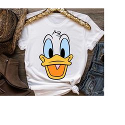 Disney Donald Duck Big Face Graphic Shirt, Disneyland Family Matching Shirt, Magic Kingdom Tee, WDW Epcot Theme Park Shi