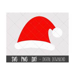 santa hat svg, santa svg, christmas svg, santa svg file, santa svg cut file, santa hat png, svg files, cricut silhouette