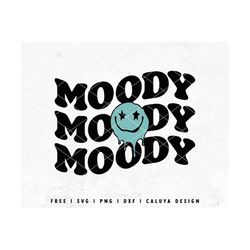 Moody SVG | Aesthetic SVG | Melting Smiley Face SVG | Wavy Text svg | Smiley Face Shirt svg | Groovy svg | Mood Cricut,