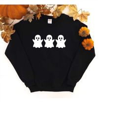 Ghost sweatshirt, Halloween sweatshirt, spooky sweatshirt, ghost shirt, Halloween Party outfit, shirt for halloween, Hal