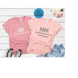 Personalized Gigi T-shirt With Grandkids Names - Gigi Shirt - Gift For Gigi - Mother's Day Gift Idea - Gigi T-shirt