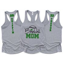 Baseball Mom Tank, Baseball Mom Shirt, Baseball Mama Personalized Baseball Mom Tank, Custom Personalized Baseball Mom Ra
