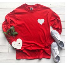 Valentines Glitter Heart shirt, Womens valentines day shirt, Cute Valentines day shirt, womens valentine, cute valentine